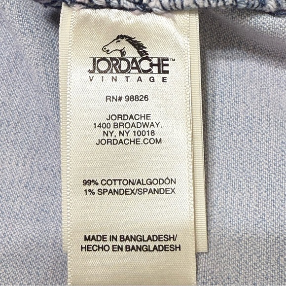 Jordache Vintage Ombre Pink Denim Button Front Tank Dress Size Large - Picture 8 of 10